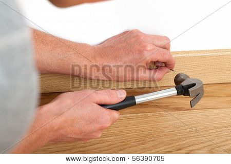 Nailing With Hammer