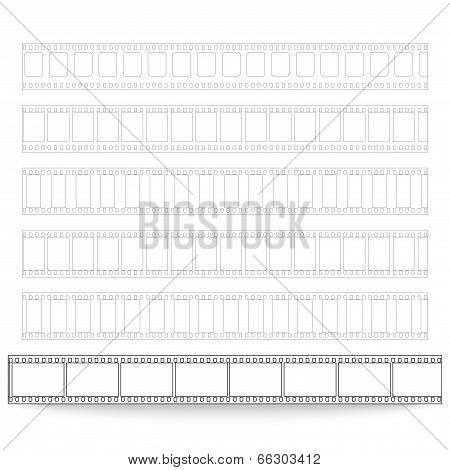 set of pattern films vector background