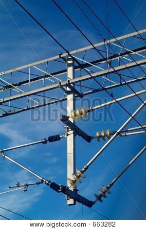 Elektrische draden voor treinen