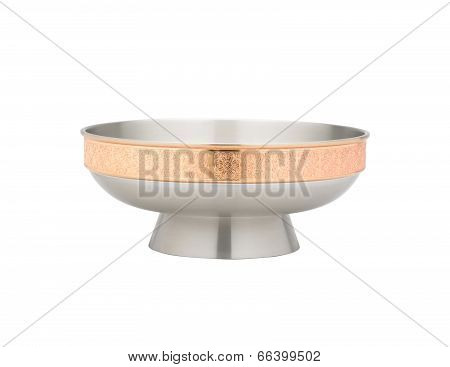 luxury pewter salad bowl