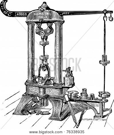 Riehle Testing Machine For Torsion And Loading Stress Tests