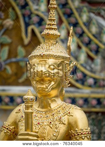 Wat Phra Kaew (the temple in grand palace) in Bangkok Thailand