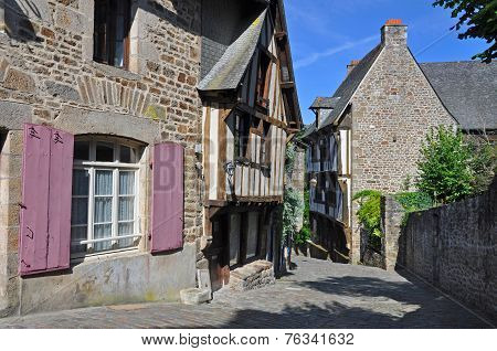 Medieval Street In Dinan