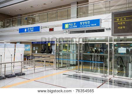 Dorasan Railway Station in South Korea