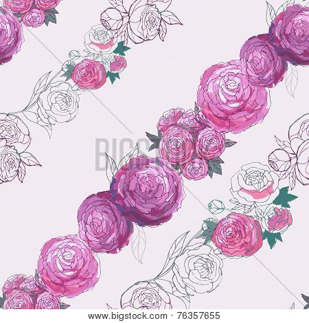 Seamless floral background