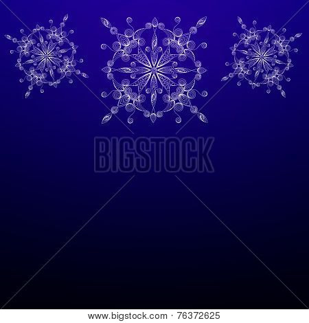 Vitiate Snowflakes In The Technique Of Quilling.
