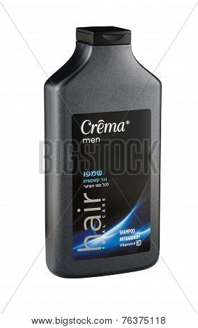 Black Plastic Bottle Of Crema Men Anti-dandruff Shampoo