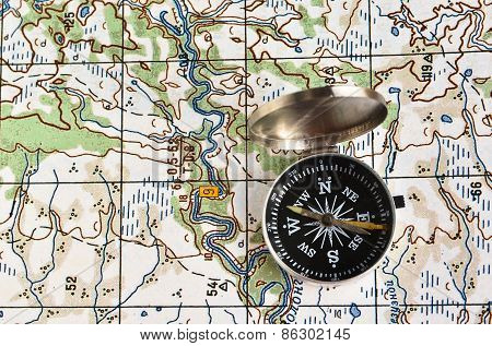 Compass And Map.
