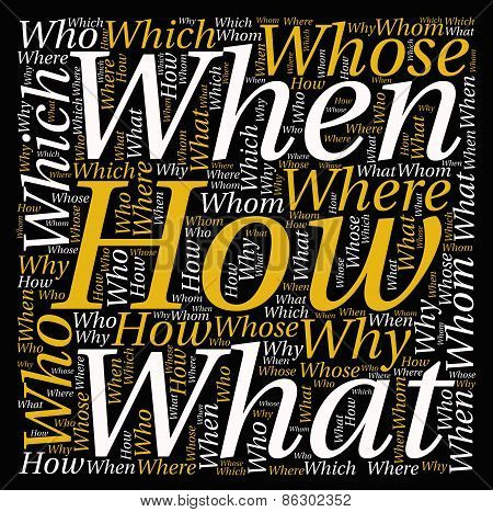 Questions Word Cloud