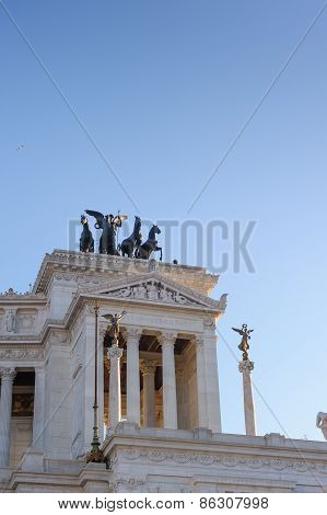 Rome, Italy - January 27, 2010: Altare Della Patria