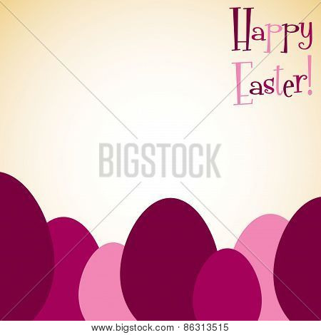 Overlay Easter Egg Card In Vector Format.