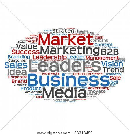 Vector concept or conceptual abstract business success word clou