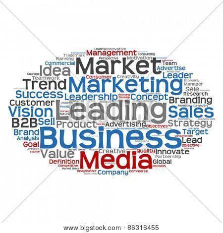Vector concept or conceptual abstract business success word clou