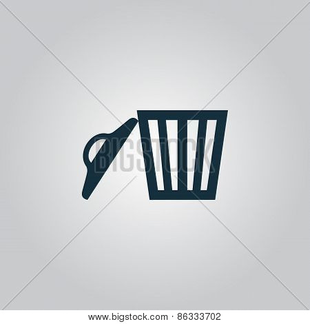 Trash can. Vector illustration