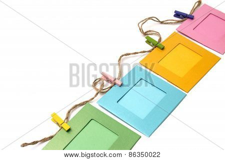 Photo Frame  Isolated Over White On A White Background