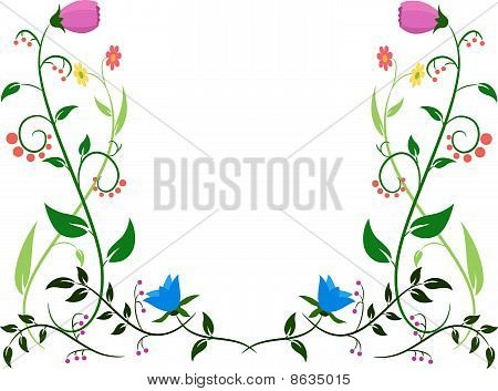 Flower leaf ornament