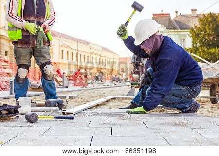 Pavers At Work