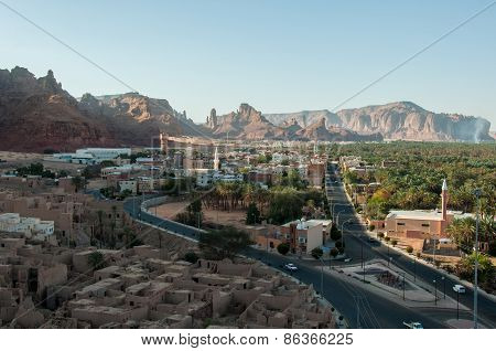 Overlooking The City Of Al Ula, Saudi Arabia