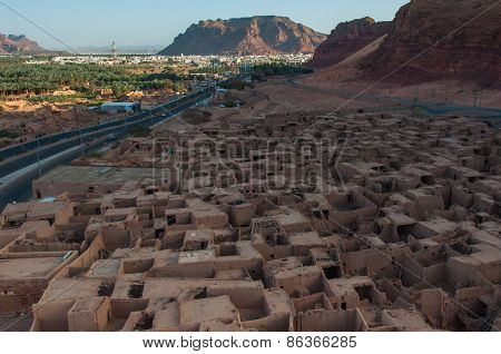 Overlooking The Old City Of Al Ula, Saudi Arabia