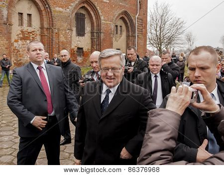 President Of The Republic Of Poland Bronislaw Komorowski