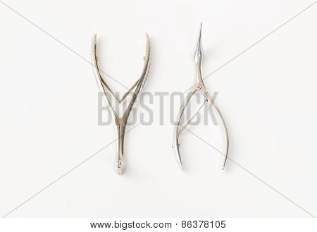 Medical Instruments Isolated On A White Background
