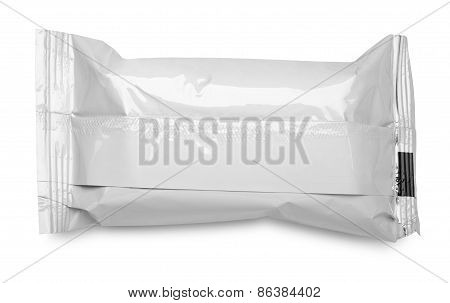 Blank Plastic Food Packaging On White