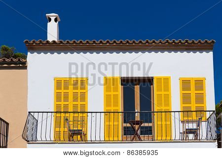 Majorca Cala Ratjada facades Rajada in Capdepera Mallorca