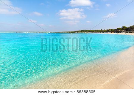 Mallorca Marques beach Es Trenc Estany Estanque beach in Balearic islands