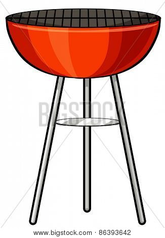Close up outdoor barbecue stove