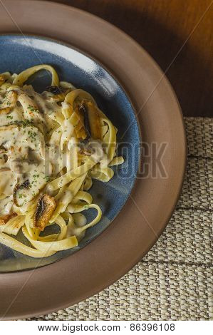Mushroom Fetuccine Alfredo