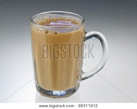 Tea with milk or Teh Tarik in Malaysia