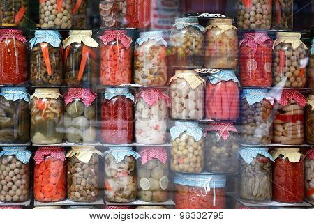 Shopwindow With Vegetables