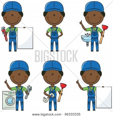 African-american Plumber