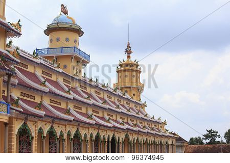 Caodai Temple Near Ho Chi Minh City, Vietnam