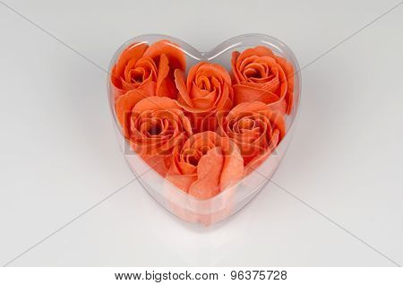 Rose Petals In Heart