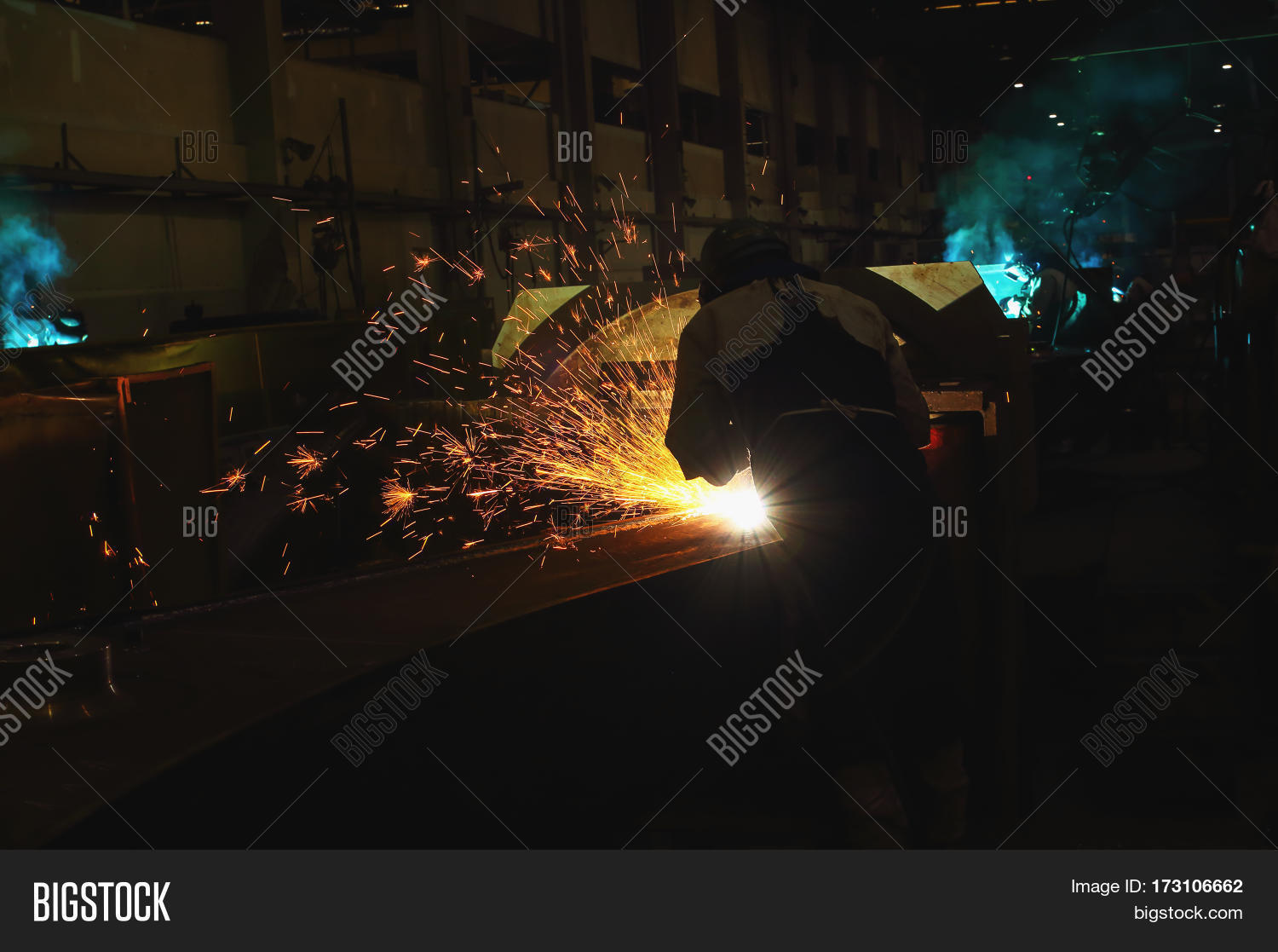 Welder Arc Gouging Image & Photo (Free Trial) Bigstock