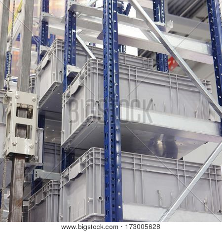 The image of a warehouse equipment