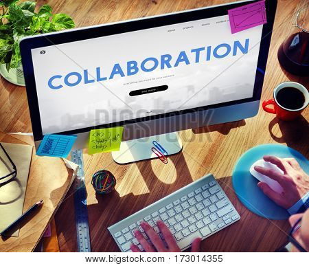 Collaboration Corporate Business Word