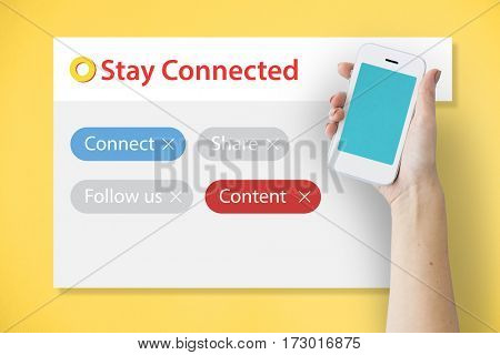 Digital Communication Social Media Graphic Words Icons