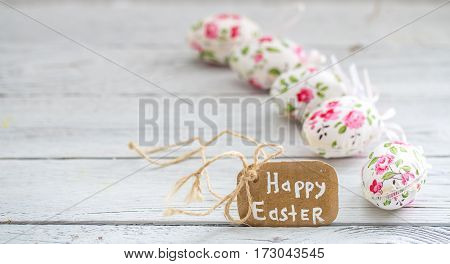 Easter Composition With Eggs