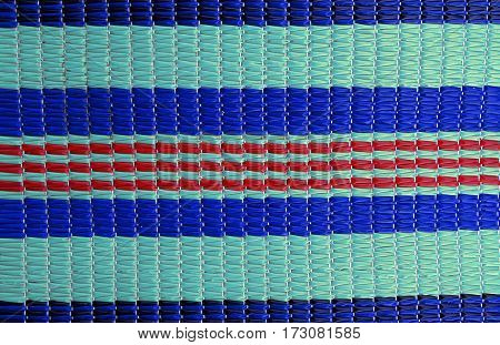 beach rug plastic straight line cyano blue red