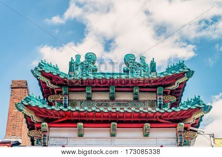PHILADELPHIA, USA : Philadelphia Chinatown is a predominantly Asian American neighborhood in Center City, Philadelphia. The Chinatown Development Corporation supports the area.