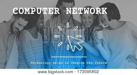Computer Network Modern Technology Concept