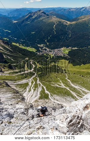 Via Ferrata Colver Lugli - Martino San Di Castrozza Dolomites Italy