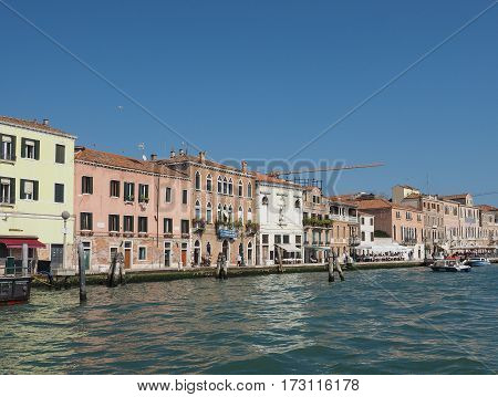 Giudecca Canal In Venice