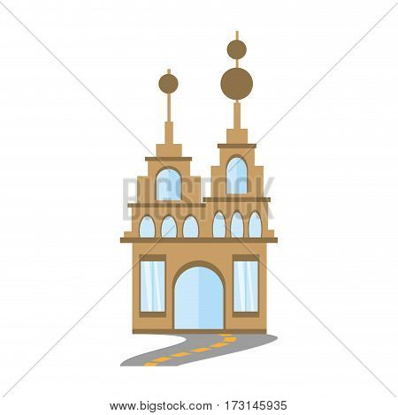 building trendy structure road vector illustration eps 10