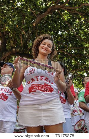 Brazilian Popular Street Carnival With Samba Music