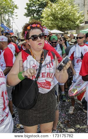 Brazilian Popular Street Carnival With Samba Music