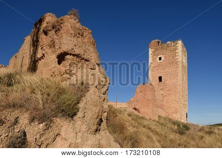 Tower Of San Cristobal,walls,  (s. Xiv ),daroca. Zaragoza Province, Aragon, Spain