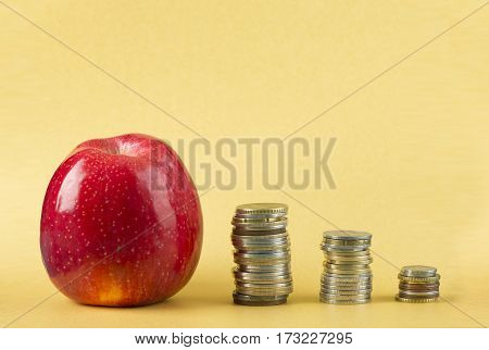 Background of banknotes. Euro banknotes 50 fifty. Money background